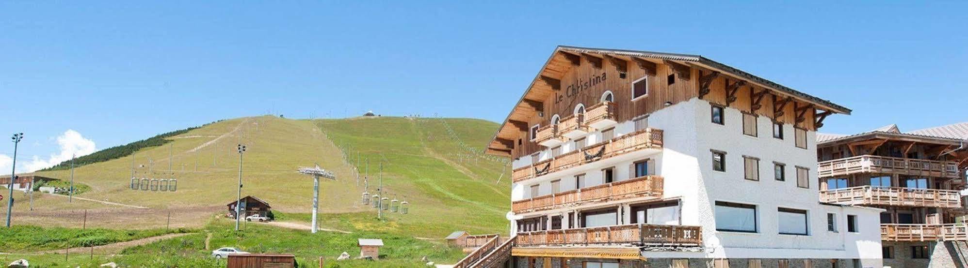Madame Vacances Hotel Le Christina Alpe d'Huez Exterior foto